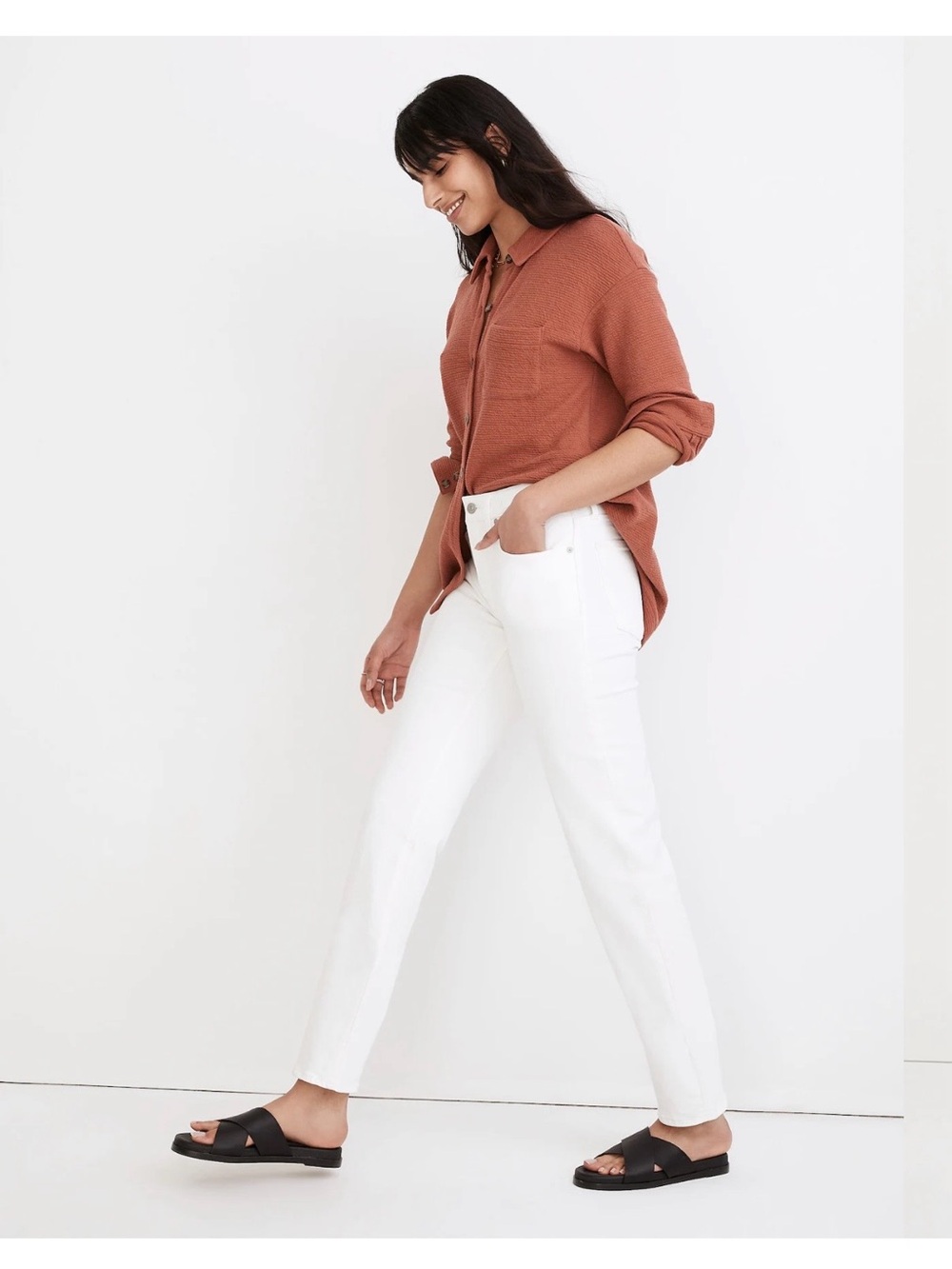 Madewell Perfect Vintage Straight Jean in White - Sz 31